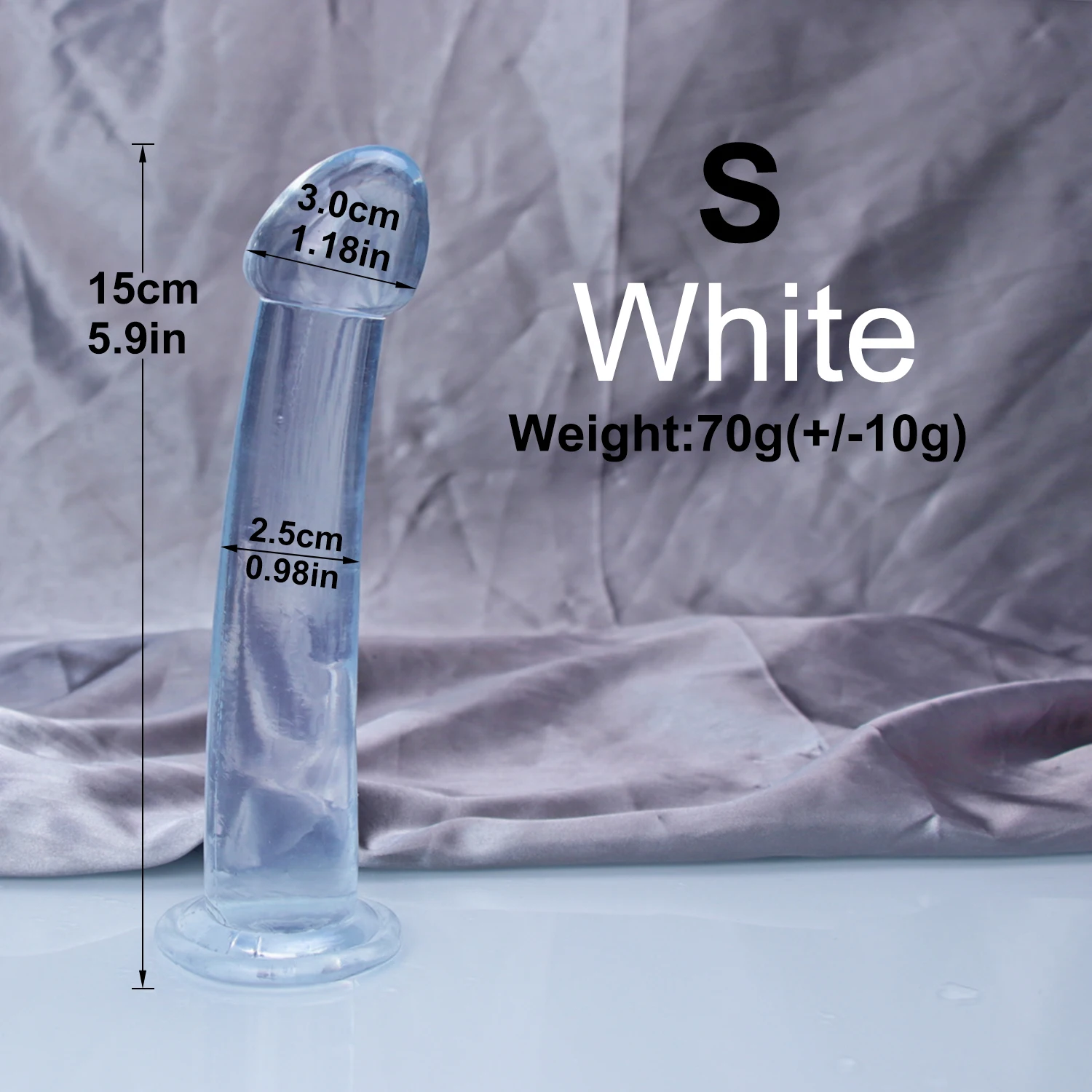 Cheap TPE Transparent Jelly Anal Plug Dildo Sex Toys for Man Woman Suction Cup Cock Vaginal Masturbation Soft Small Glans Penis