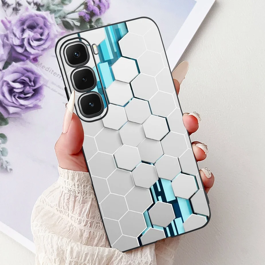 Cute Painted Soft Silicone Phone Case Cover for Infinix Hot 60 Series