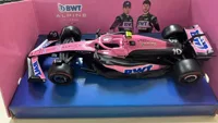 Bburago 1:43 BWT Alpine F1 Team 2023 A523 Bahrain #10 #31 Pink/Flat Racing Formula Car Static Simulation Diecast Alloy Model Car 2