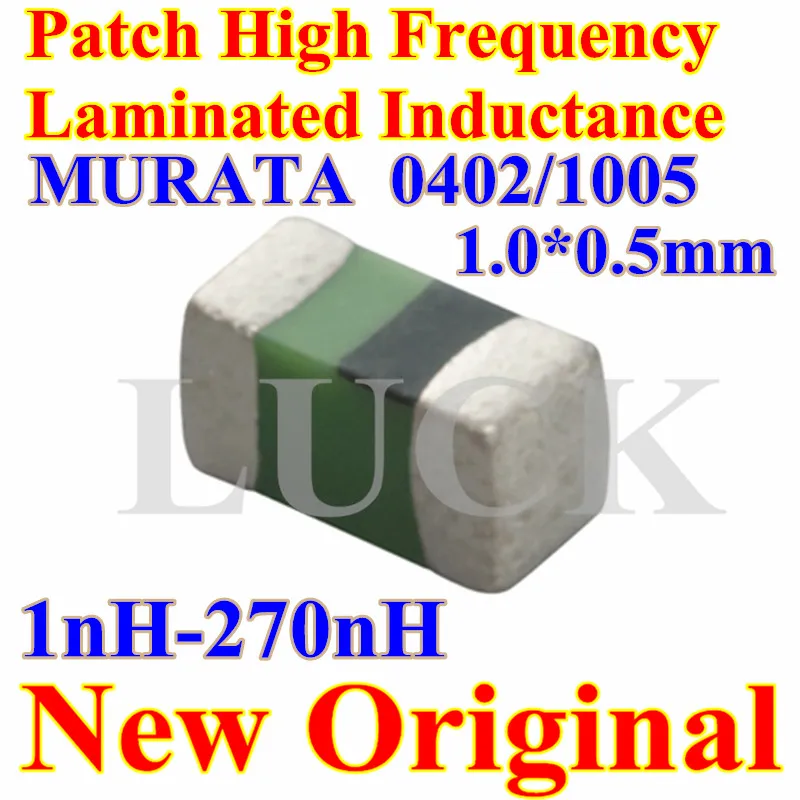 

New Patch High Frequency Laminated Inductor 0402/1005 6.2NH/6.8/7.5/8.2/9.1/10/12/15/18/22/27/33/39/47/56/68 /82/100/120/150NH