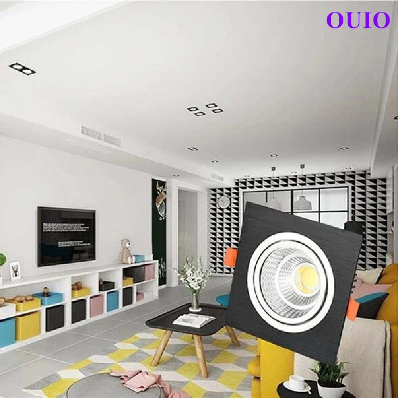 디 밍이 가능한 임베디드 LED 통 9W/12W/15W/18W/24W/30W Epistar 칩 COB 천장 조명 스포트 라이트 홈 조명에 대 한 AC85-265V