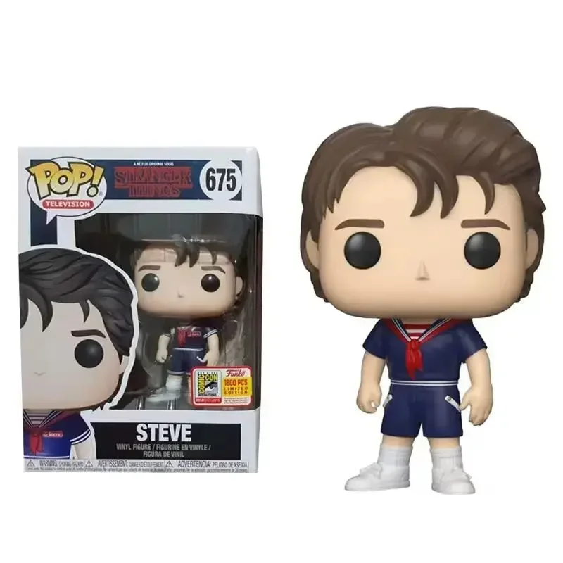 thumbnail image 1 of Figuras de vinilo Funko Pop Stranger Toys 675 Steve Robin 674# 922# Dustin 1240# EDDIE 1250# SOLO EN Colección Figuras de vinilo Regalos Juguete, 1 of 5