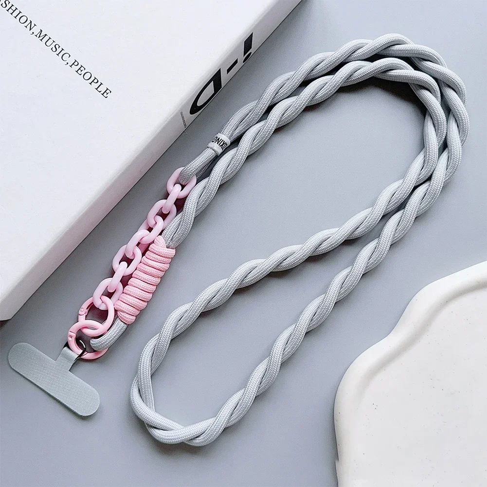 Handwoven Unisex Crossbody Mobile Lanyard - Sturdy, Durable, and Stylish Korean Design