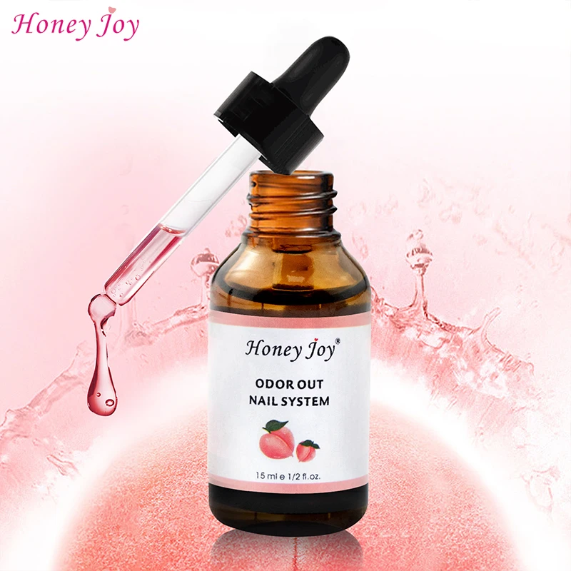 Nail Art Peach Fragrance Odorizer Acrylic Liquid ODOR OUT Odor Removal with Dropper Tube Design