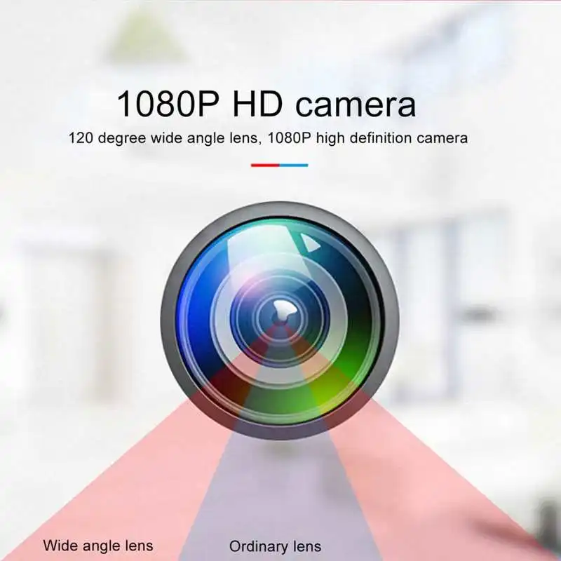 MD29 미니 카메라 1080P HD 휴대용 캠, 광각 적외선 PIR 카메라, 1 인용 원근 촬영 카메라
