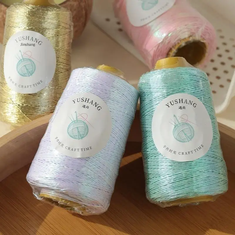 Silver Metallic Core Yarn for DIY Knitting and Crochet Projects, 100g