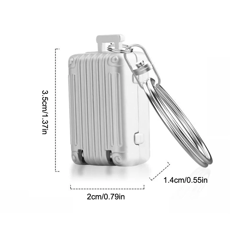 Luggage Keychain Foldable Nail Cutter Stainless Steel Nail Clippers Rotary Toenail Fingernail Manicure Trimmer