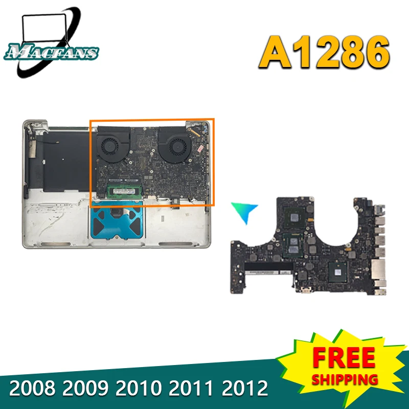 Материнская плата 2011 820-2915-A/B A1286 для MacBook Pro материнская 2 0 ГГц/2 3 6 ГГц 820-3330-B 2012 года