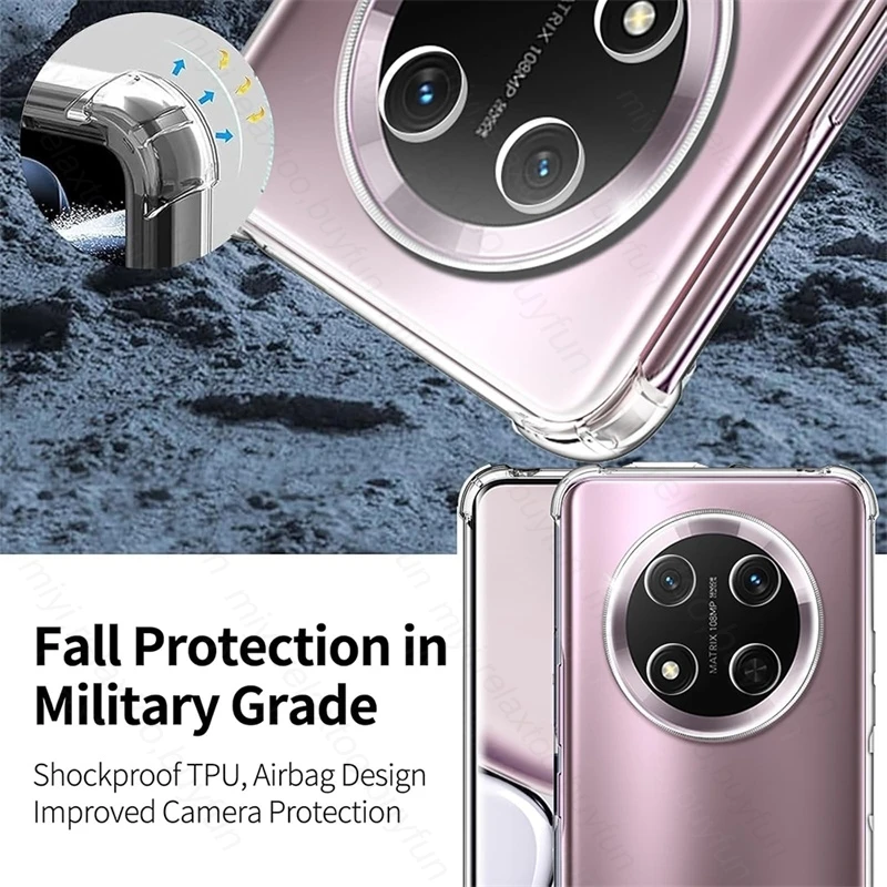 Ultra-Thin Clear Shockproof Silicone Case - Transparent Shell Cover