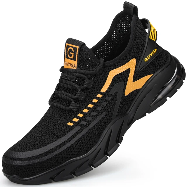 indestructible construction mesh steel toe sneakers
