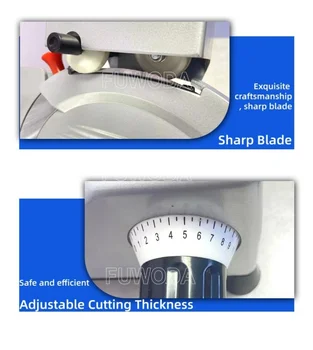 Premium Stainless Steel Meat Slicer 7