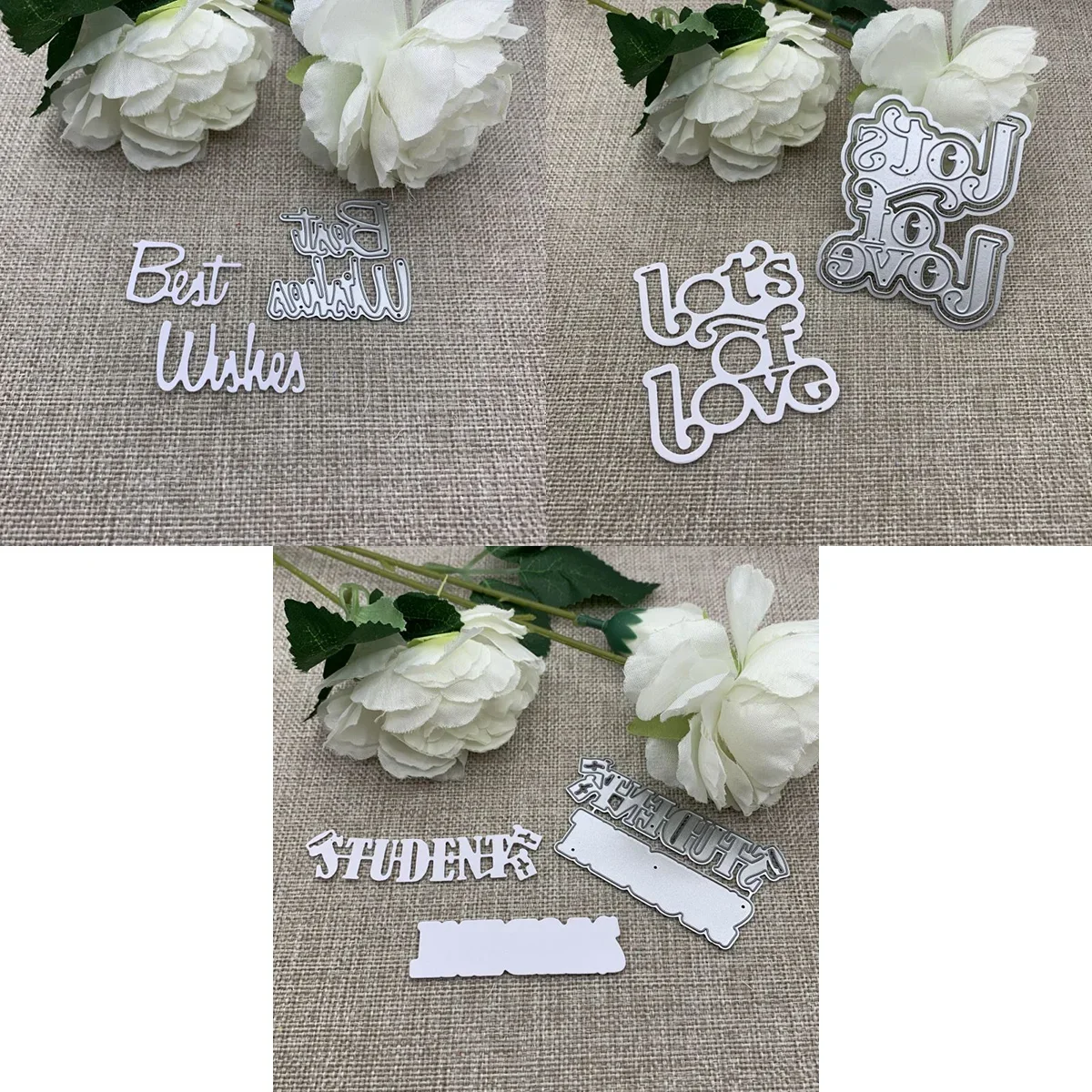 Brief Serie Metall Stanzformen Schablonen für DIY Scrapbooking dekorative Prägung Handwerk Stanzschablone Form