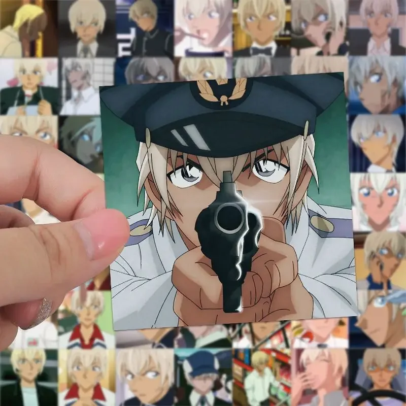 Furuya Rei Sticker Anime Detective Conan Stickers Children Stationery Student Decorative Waterproof Stickers Jewelry