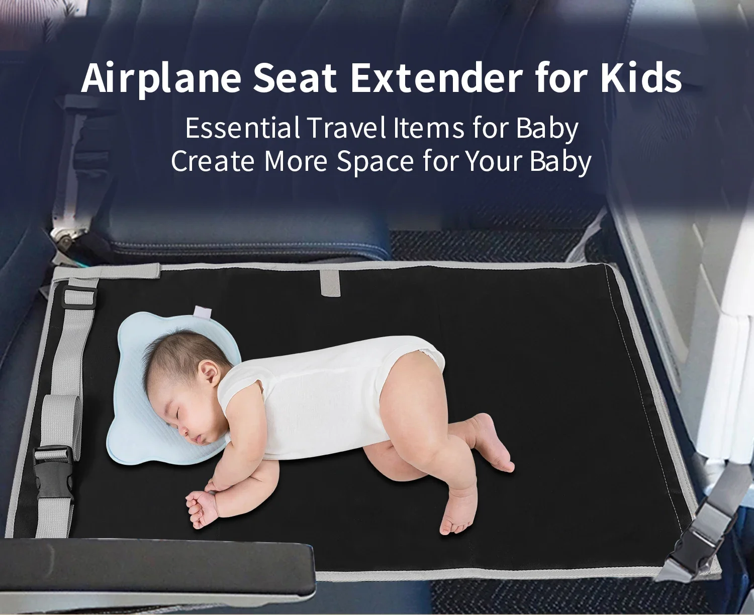 INSULAR Kinder Flugzeug Verlängerung Pad Tragbare Kinder Sitz Unterstützung Extender Kind Zug Hängematte Reise Bett Multi-funktionale – Detail 7