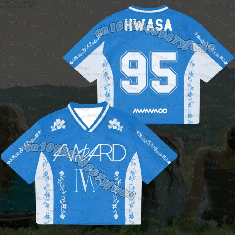 2026 Damen Fairy Petal Mamamoo 4ward World Tour Mixed Mesh Jersey Hwasa Fans Streetwear Y2k Schnelltrocknend Sport Herren Damen T-Shirt