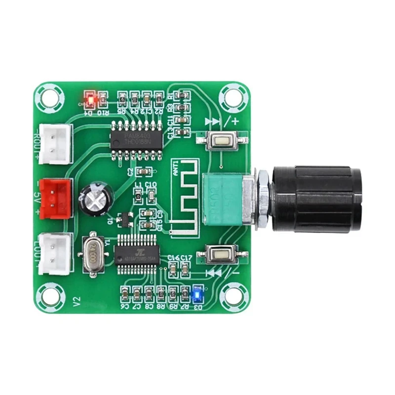 Digital PAM8403 Small Power 5W Amplifier Board Sound Speaker Amp Module 2 Channel Bluetooth 5.0 DIY Home