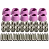 50Pcs Plasma Cutter Torch Consumables Electrode Nozzles Cups Kit For AG-60 SG-55 WSD-60 Fit CUT-60 LGK-60 Plasma Cutter 1
