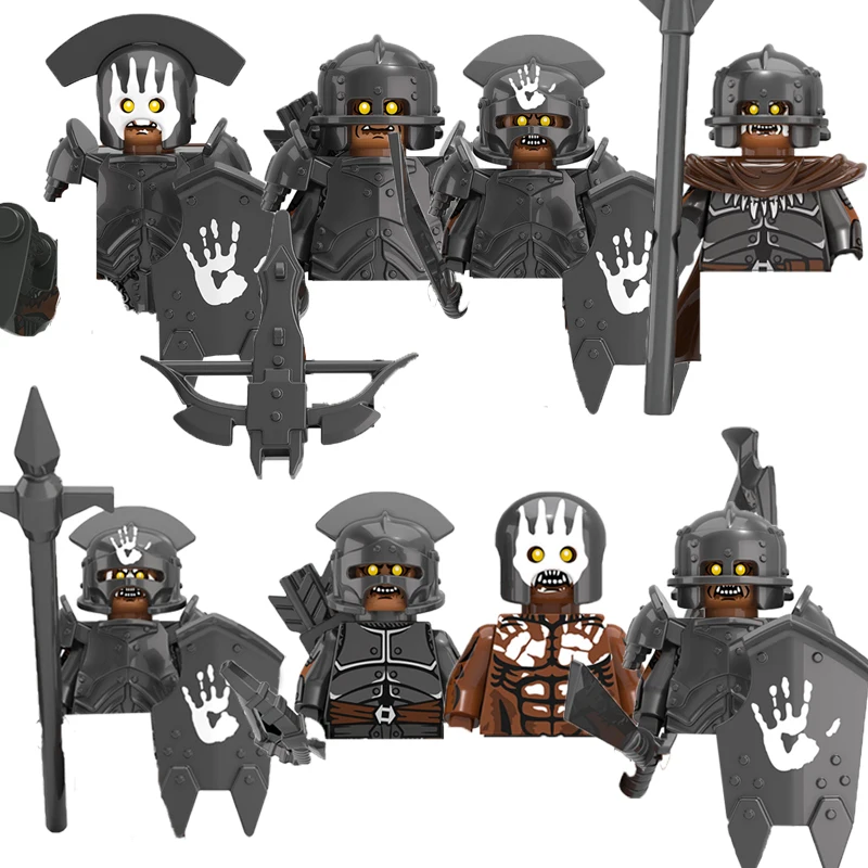 Military Building Blocks Solider Figures Movie Science Fiction Series Weapons Shield Knight Toys Gifts Medieval Mini Bricks MOC 2