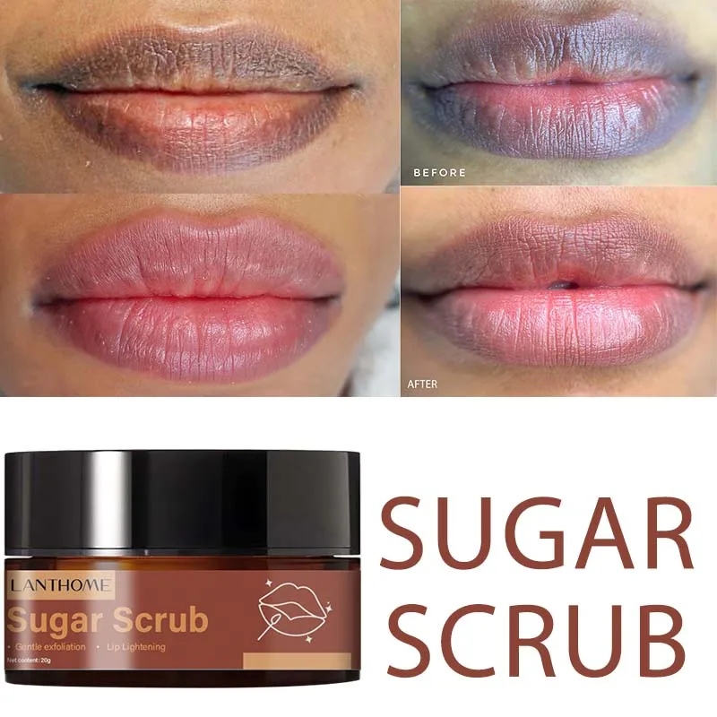 

20g Lip Lightening Scrub Balm Remove Dull Lips Moisturizing Reduce Pigmentation Anti-Cracking Hyaluronic Acid Brighten Black Lip