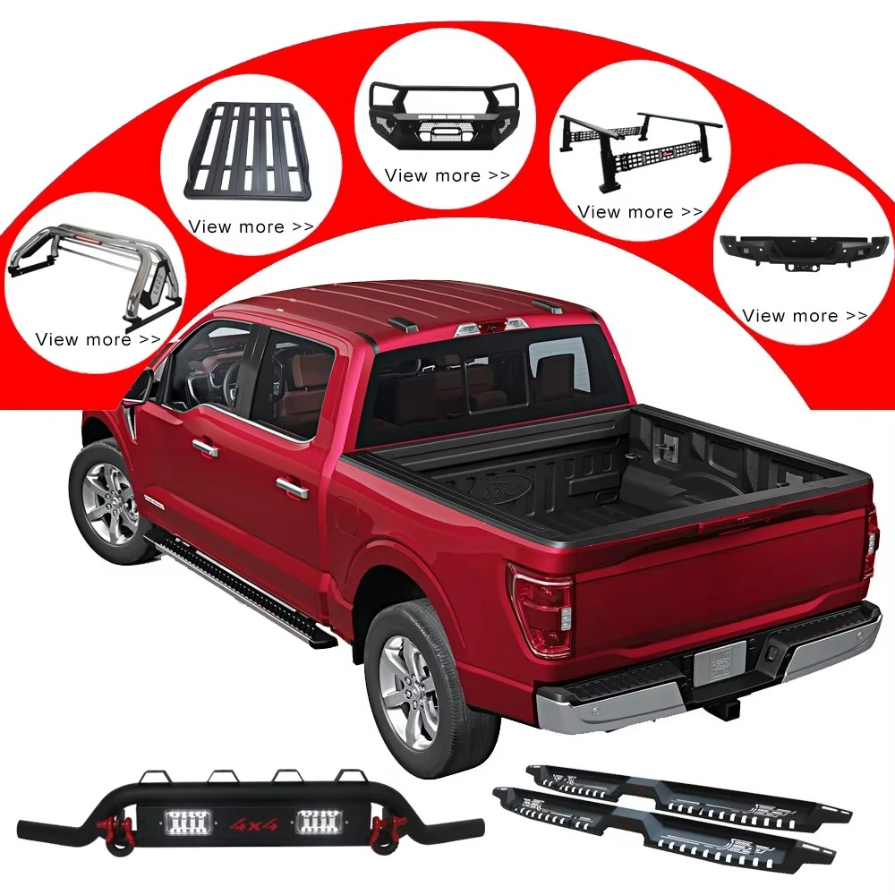 2023-2025 툰드라용 새로운 디자인 픽업트럭 범용 조절식 트럭 베드 랙 루프랙