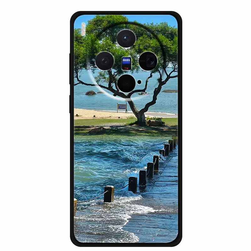 Black TPU Soft Silicone Phone Case  - Fashionable Anime Design with Protective Bumper