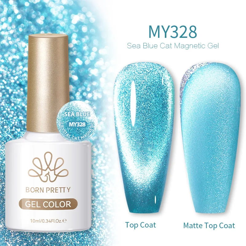 Allure Shimmer 10ml Magnetic Gel Nail Polish - Semi-Permanent Crystal Finish