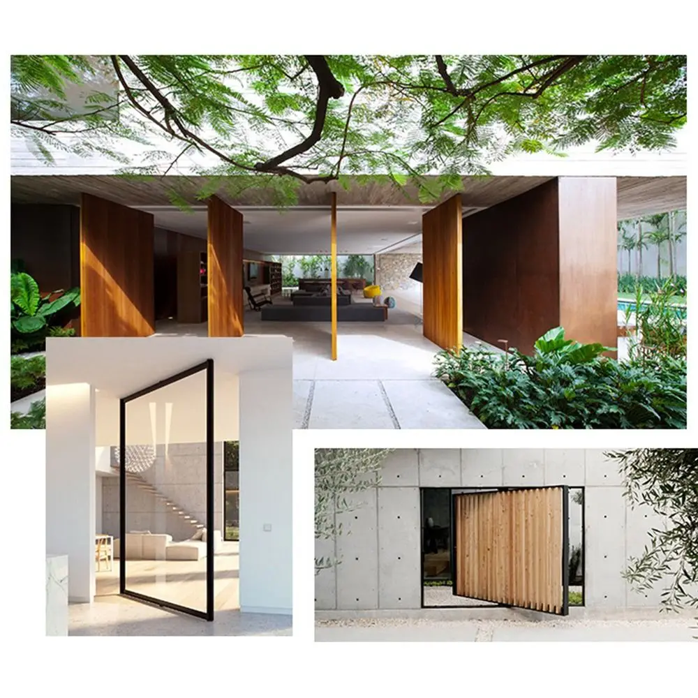 Description Picture 6 of item75mm-150mm Door Pivot Hinge Stainless Steel Up and Down Positive Axis Eccentric Shaft 360 Degree Rotation Heavy Duty