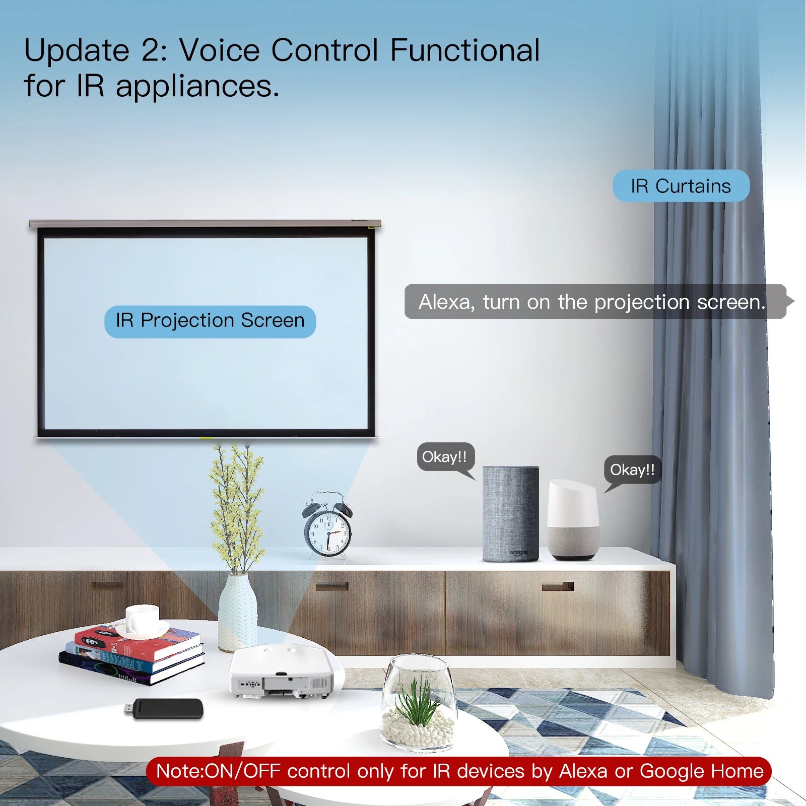 tv interruptor de ventilador alexa google home 01