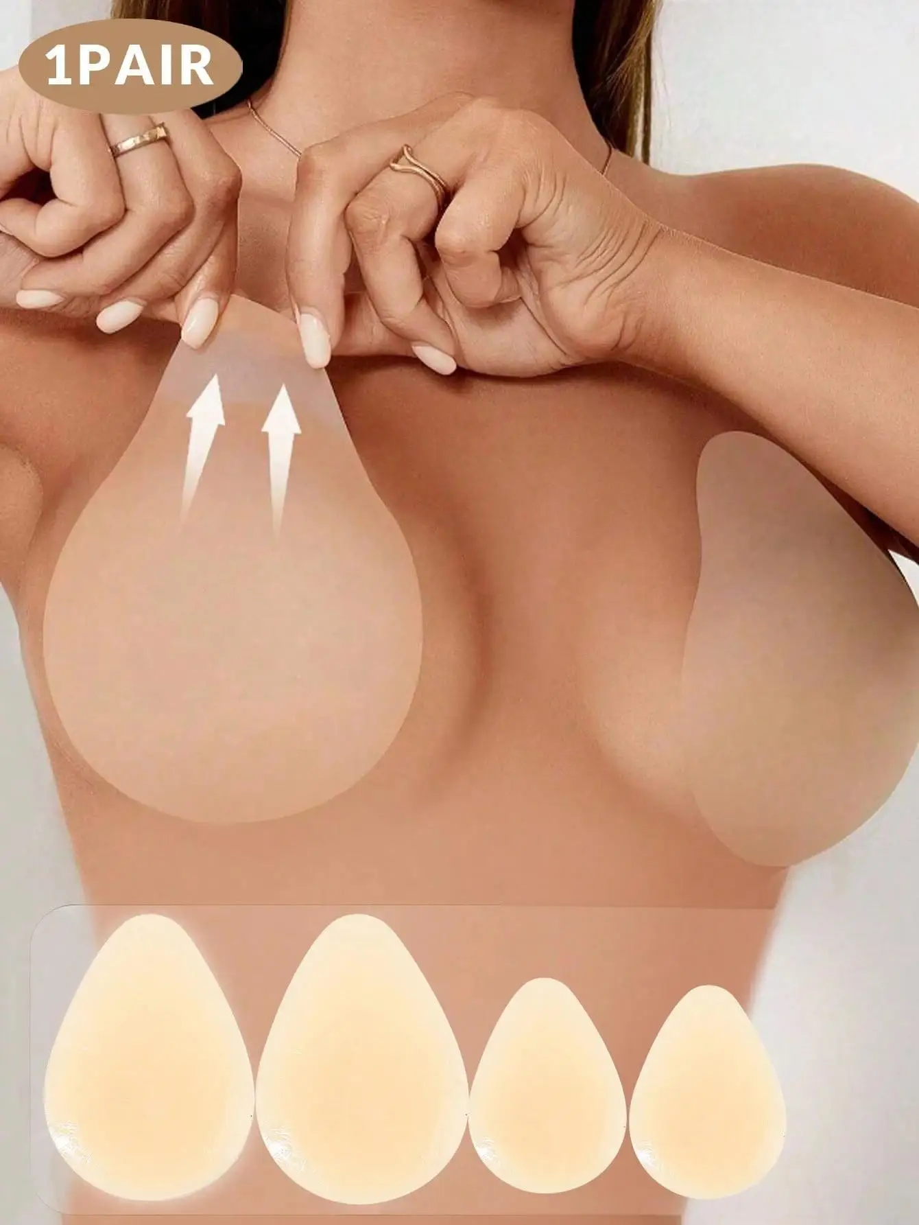 Waterdrop Shaped Silicone Nipple Covers Image 1