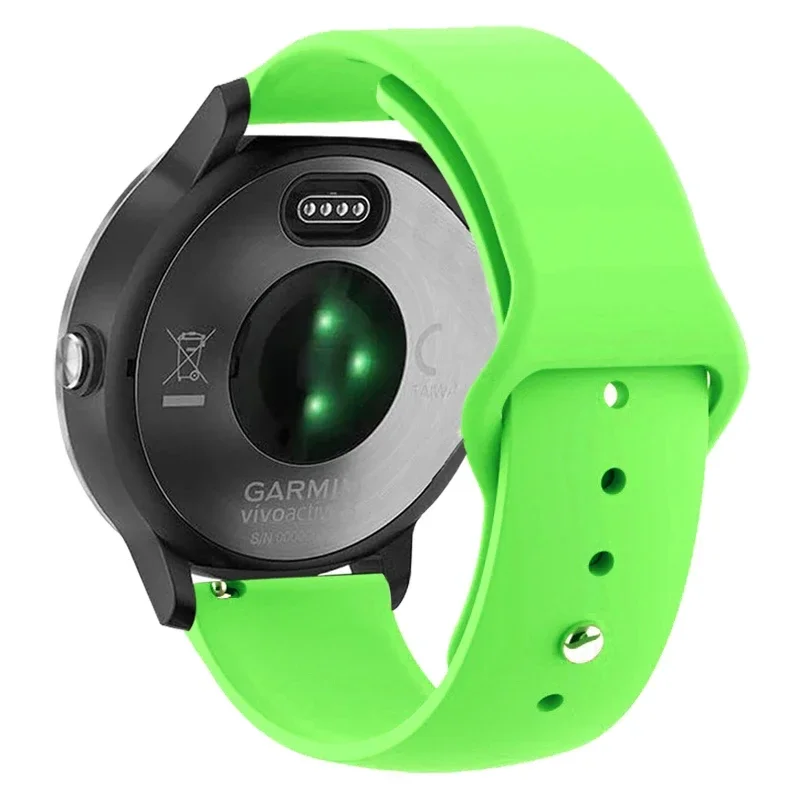 Premium Silicone Smartwatch Strap - Universal Fit, 20mm & 22mm Bands