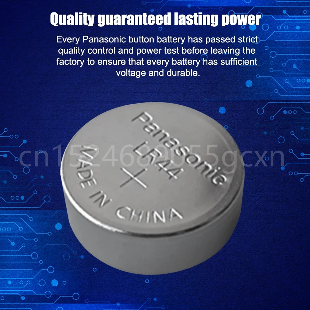 20PCS Panasonic A76 LR44 AG13 357 SR1154 SR44 LR 44 1.5V Alkaline Batteries For Watch Calculator Toy Remote Button Coin Cell