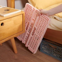 Table Top Folding Storage Basket Stackable Makeup Jewellery Toys Box Cosmetic Container Desktop Holder Crate Folding Box Basket 5