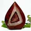 Natural Stone Red Agate Crystal Druzy Geode Freeform Home Room Decoration Spiritual Meditation Chakra Reiki Healing Crystals 5