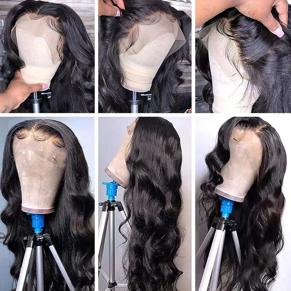 Body Wave 5x5 Lace Front Wigs Human Hair Glueless Wigs Human Hair Pre Plucked Pre Cut Black Wig Lace Closure Wigs Frontal Wig
