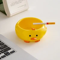 Cartoon Cute Duck Ceramic Decorative Ashtray Trend Personality Fashion Desktop Porch Home Decoration Storage 2
