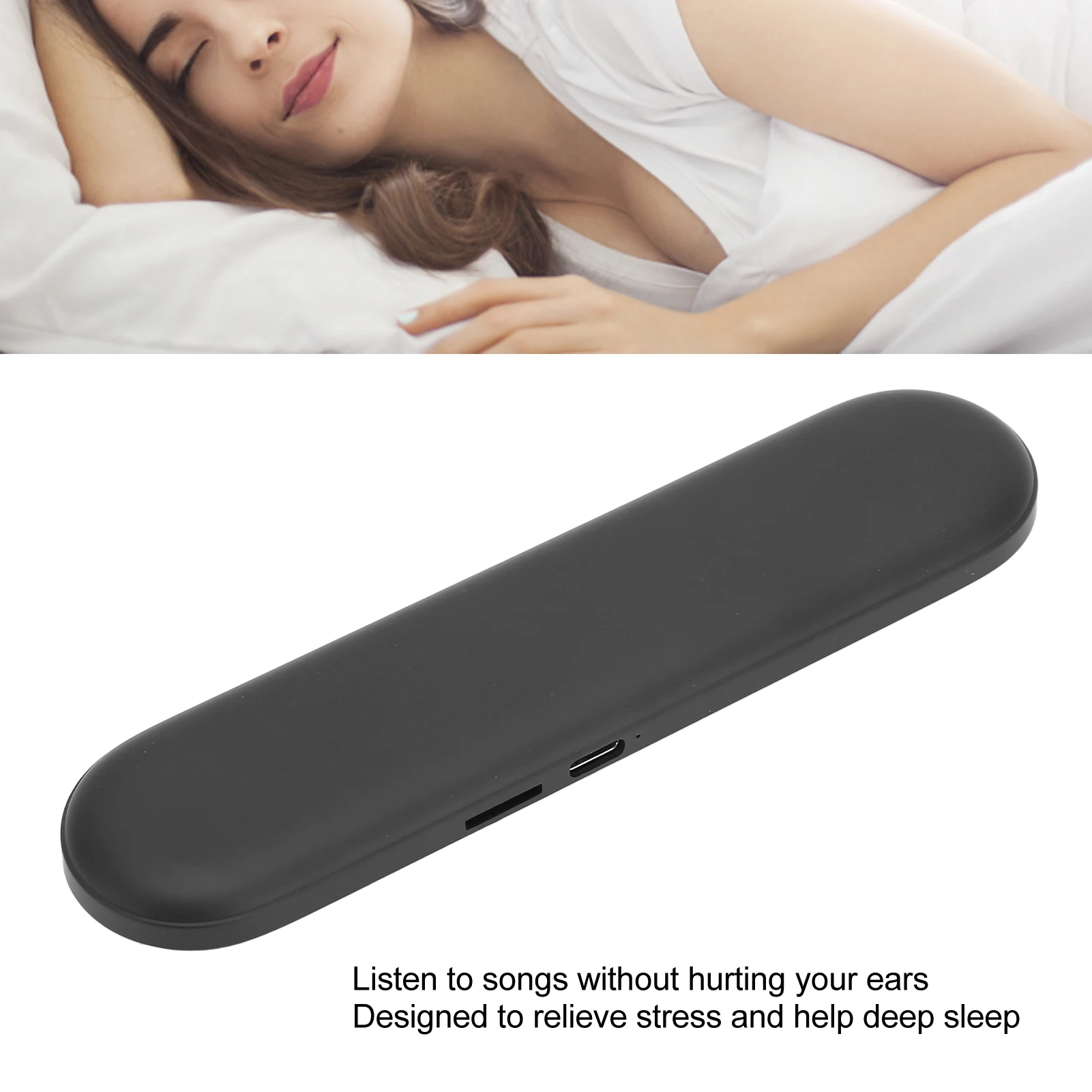 Bluetooth Speaker Portable Speaker Audio Speakers Bluetooth Pillow Speaker Portable Mini Bone Conduction Sleeping Speaker with Stereo Bass for Deep Sleeping Bluetooth