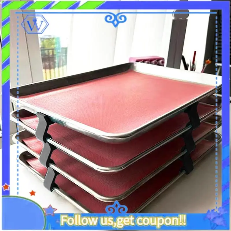 Easy To Use 12PCS Baking Sheet Stackers Tray Stackers Baking Sheet Rack Tray For Cookie Sheets For Kitchen, Picnic, BBQ