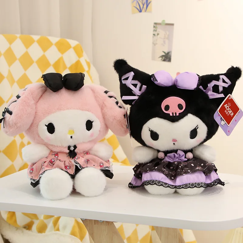

Sanrio Cute Black Beauty Melody Banquet 40cm Plush Toy Kawayi Cute Pillow Room Decoration Kids Birthday Gift Toy