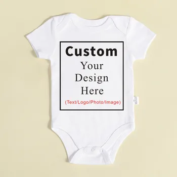 Abbigliamento Personalizzato per Neonati, Body 100% Cotone, Stampa del Tuo Design, Logo, Foto, Testo Personalizzato, Tutine per Neonati e Bambini