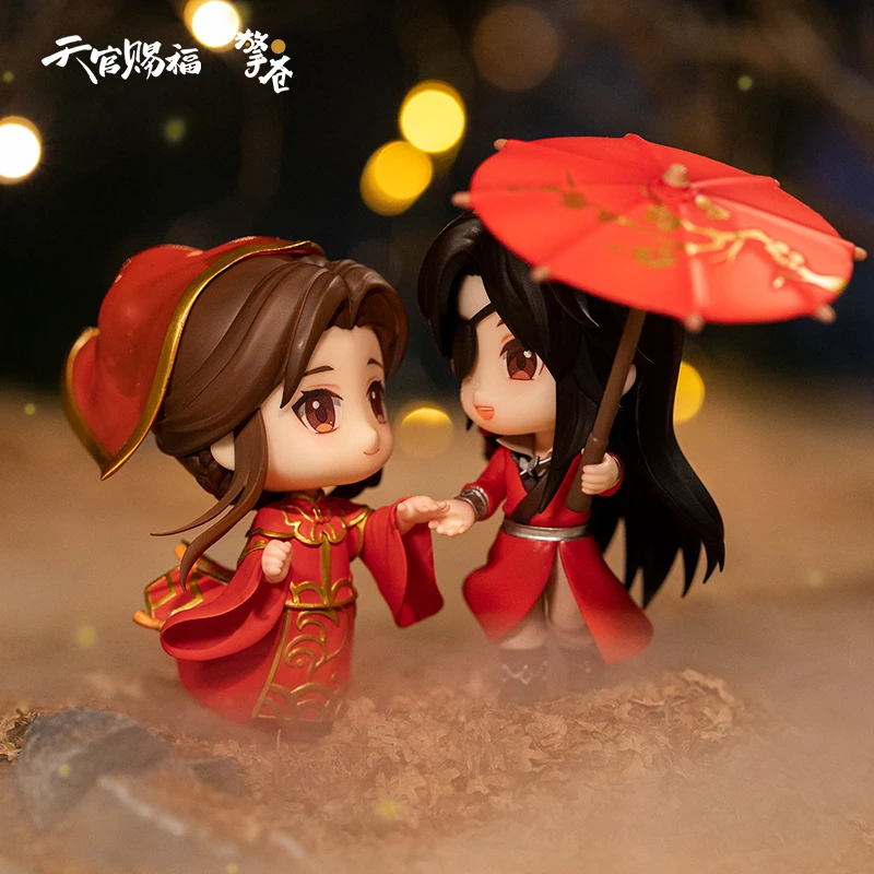 

New Product Original: Qingtian Official Blessing, Xie Lianhua City and Jun Yue Encounter Q Version Handmade Anime Doll Toys