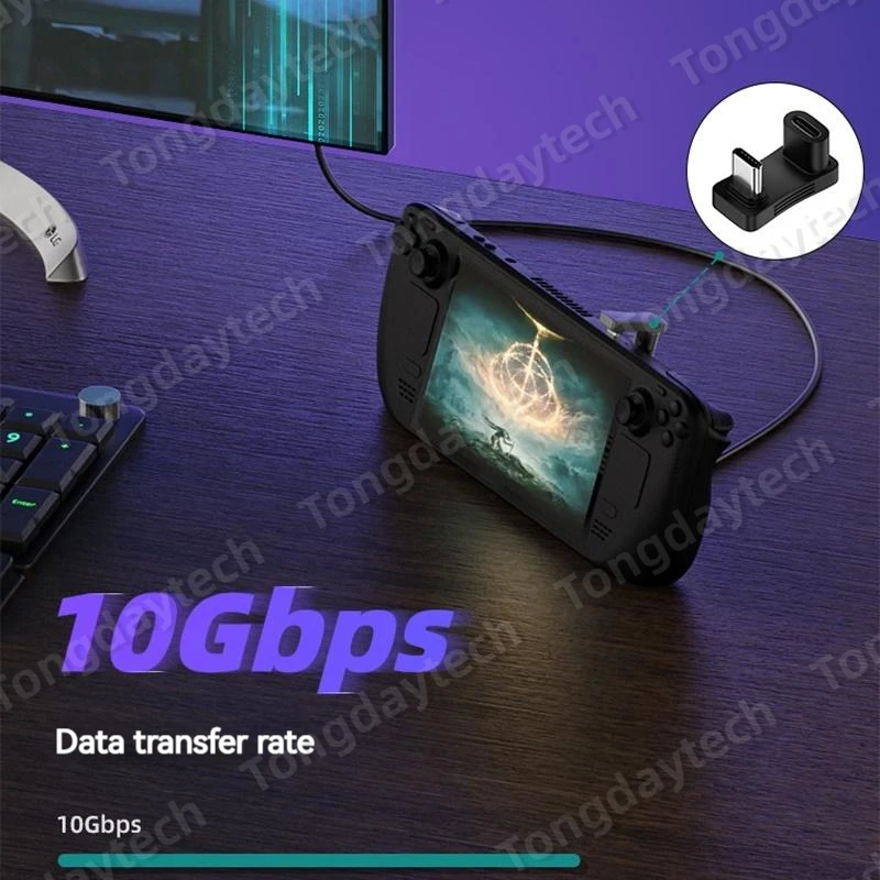 USB C타입 OTG 데이터 전송 어댑터, USB C 수-수 커넥터, 휴대폰 액세서리 태블릿용 충전 어댑터, 65W