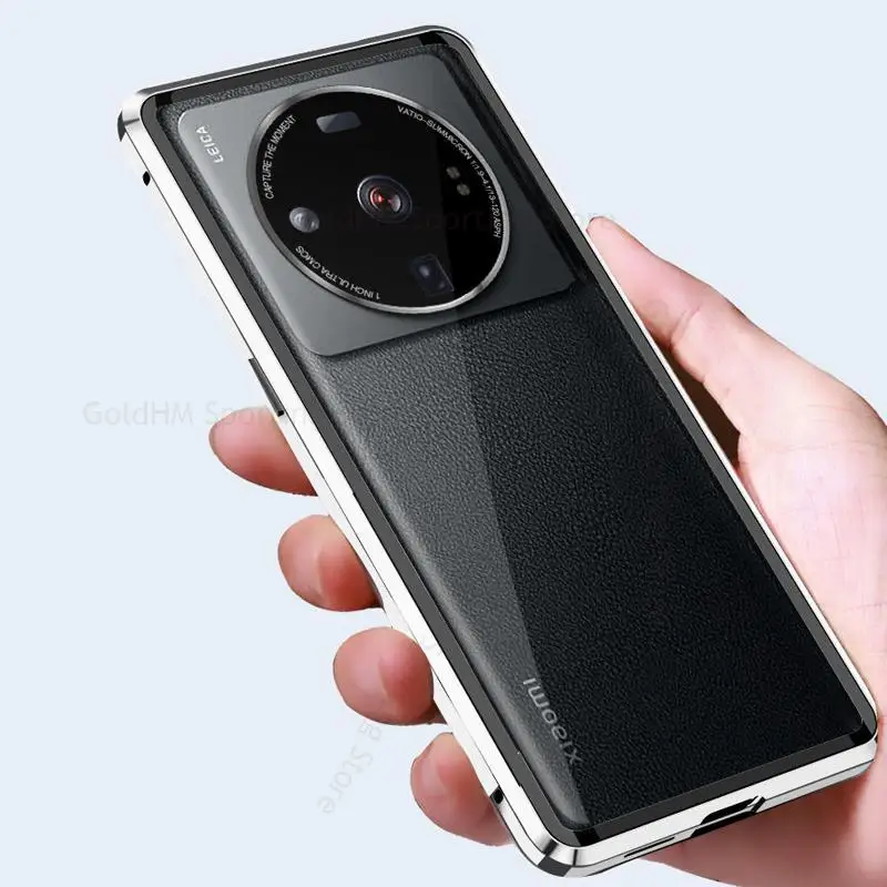 For Xiaomi 12S Ultra Tempered Glass Phone Case For Mi 12S Pro 360 Double Sided Magnetic Protective Flip Cover For Mi 12X 12 Pro
