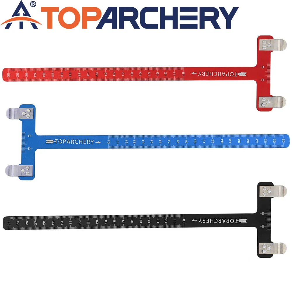 Sight Ruler Aluminum Alloy Archery T-Square Ruler Adjustable Bow Sight Alignment ...