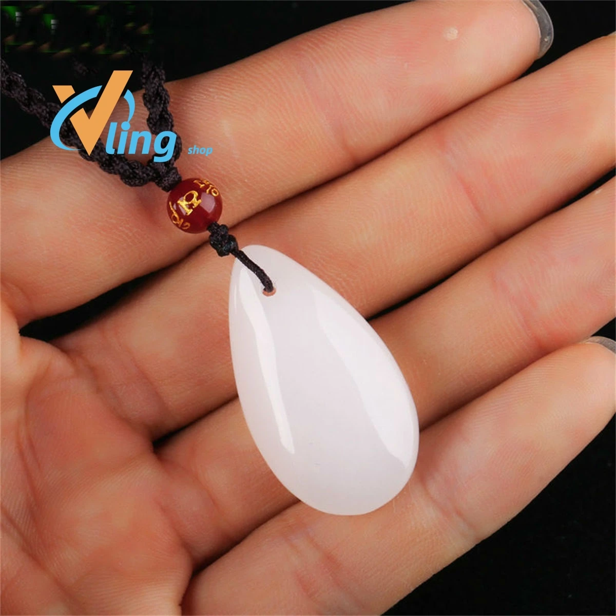 Jade Factory Jade Jewelry Pendant Wholesale Xinjiang White Jade Classic Women's Droplet PendantFashion Gift Charm Retro Amulet