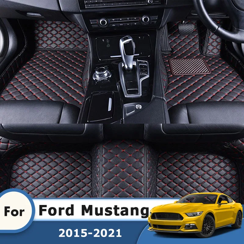 Rhd Carpets For Ford Mustang 2020 2019 2018 2017 2016 2015 Car Floor Mats Leather Waterproof
