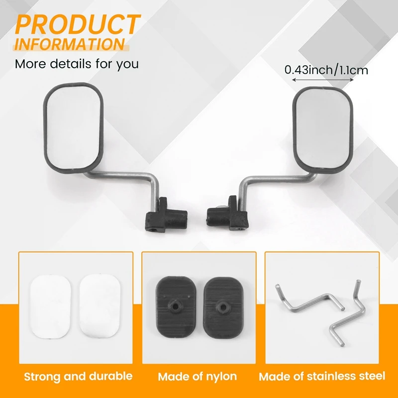 Rearview Mirror Driving Mirror For MN D90 D91 D99 MN-90 MN99S 1/12 RC Car Upgrade Parts Accessories