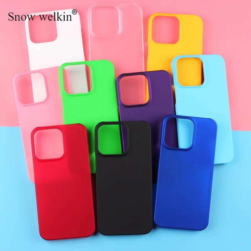 Per Iphone 15 Pro Custodia In Plastica Rigida Opaca Gommata Di Lusso Per Apple Iphone 15 Pro Max Plus Custodie Per Telefoni Posteriori