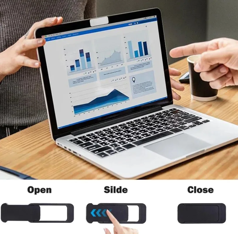 Ultra-Thin Webcam Cover Slide for Laptops, Tablets, and Phones