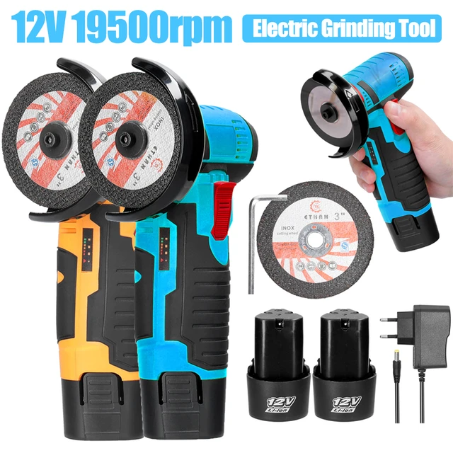 12v Brushless Angle Grinder Lithium Battery 19500rpm Cordless Mini  Polishing Machine Diamond Cutting Grinder Wireless Grinder - AliExpress