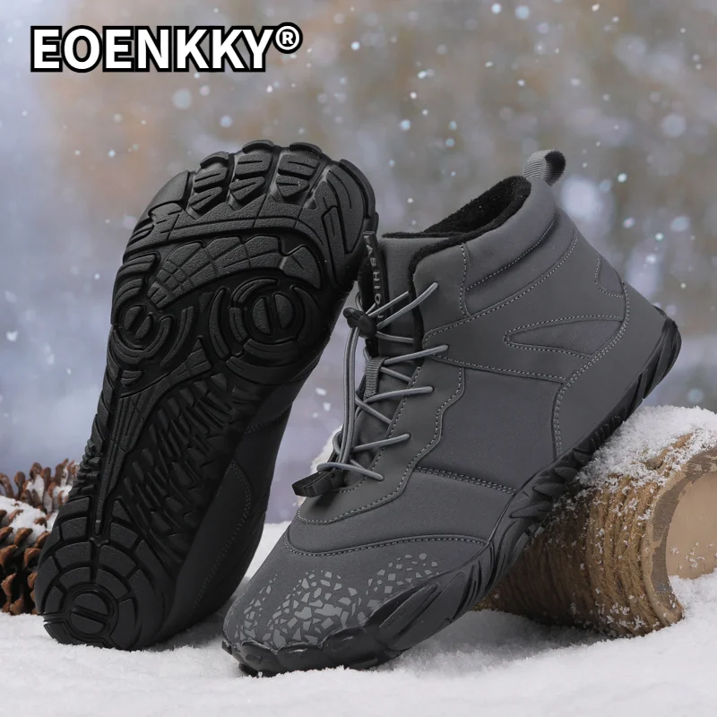 

Unisex Winter Warm Velvet Outdoor Shoes Camping Rock Climbing Ski Hunting Fishing Cargo Work Snow Waterproof Anti-slip Shoes